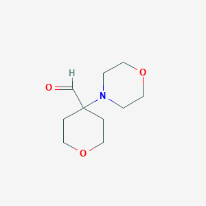 molecular formula C10H17NO3 B2985849 4-(Morpholin-4-yl)oxane-4-carbaldehyde CAS No. 1888919-78-5