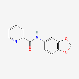 molecular formula C13H10N2O3 B2985852 N-(benzo[d][1,3]dioxol-5-yl)picolinamide CAS No. 333419-51-5