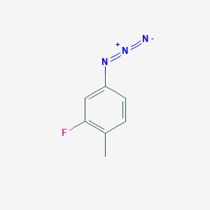 molecular formula C7H6FN3 B2985854 4-Azido-2-fluoro-1-methylbenzene CAS No. 558441-20-6