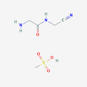 2-amino-N-(cyanomethyl)acetamide, methanesulfonic acid
