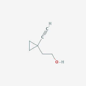 molecular formula C7H10O B2985866 2-(1-Ethynylcyclopropyl)ethanol CAS No. 144543-42-0