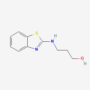 molecular formula C10H12N2OS B2985867 3-(Benzo[d]thiazol-2-ylamino)propan-1-ol CAS No. 300821-91-4