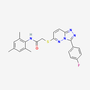 2-((3-(4-fluorophenyl)-[1,2,4]triazolo[4,3-b]pyridazin-6-yl)thio)-N-mesitylacetamide