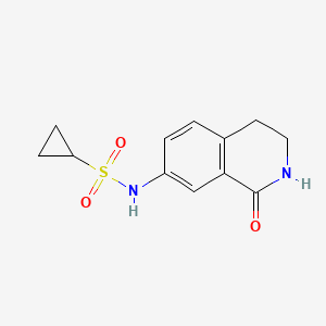 N-(1-oxo-1,2,3,4-tetrahydroisoquinolin-7-yl)cyclopropanesulfonamide