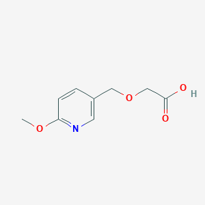 molecular formula C9H11NO4 B2985882 2-[(6-Methoxypyridin-3-yl)methoxy]acetic acid CAS No. 2044835-89-2
