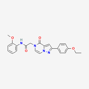 2-[2-(4-ethoxyphenyl)-4-oxopyrazolo[1,5-a]pyrazin-5(4H)-yl]-N-(2-methoxyphenyl)acetamide