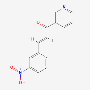 molecular formula C14H10N2O3 B2985889 (2E)-3-(3-nitrophenyl)-1-(pyridin-3-yl)prop-2-en-1-one CAS No. 16232-05-6