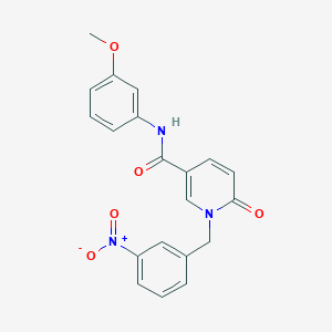 N-(3-methoxyphenyl)-1-(3-nitrobenzyl)-6-oxo-1,6-dihydropyridine-3-carboxamide