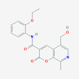 N-(2-ethoxyphenyl)-5-(hydroxymethyl)-8-methyl-2-oxopyrano[2,3-c]pyridine-3-carboxamide