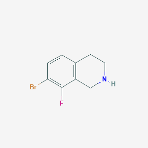 molecular formula C9H9BrFN B2985910 7-溴-8-氟-1,2,3,4-四氢异喹啉 CAS No. 1780581-19-2