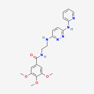 3,4,5-trimethoxy-N-(2-((6-(pyridin-2-ylamino)pyridazin-3-yl)amino)ethyl)benzamide