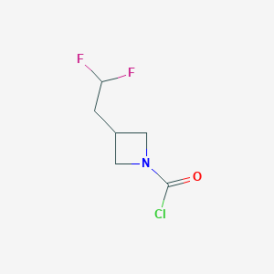 3-(2,2-Difluoroethyl)azetidine-1-carbonyl chloride