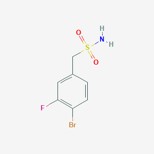 molecular formula C7H7BrFNO2S B2985926 (4-Bromo-3-fluorophenyl)methanesulfonamide CAS No. 1187202-27-2