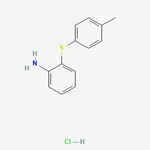molecular formula C13H14ClNS B2985929 2-(4-Methylphenyl)sulfanylaniline;hydrochloride CAS No. 1049745-34-7
