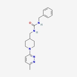 molecular formula C19H25N5O B2985931 1-Benzyl-3-((1-(6-methylpyridazin-3-yl)piperidin-4-yl)methyl)urea CAS No. 1797592-41-6