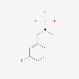 molecular formula C8H9F2NO2S B2985940 N-[(3-fluorophenyl)methyl]-N-methylsulfamoyl fluoride CAS No. 2093848-96-3
