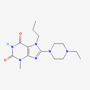 8-(4-ethylpiperazin-1-yl)-3-methyl-7-propyl-1H-purine-2,6(3H,7H)-dione