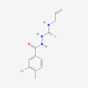 molecular formula C12H14ClN3OS B2985948 N-allyl-2-(3-chloro-4-methylbenzoyl)hydrazinecarbothioamide CAS No. 695199-56-5
