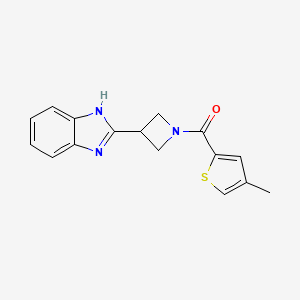 (3-(1H-benzo[d]imidazol-2-yl)azetidin-1-yl)(4-methylthiophen-2-yl)methanone