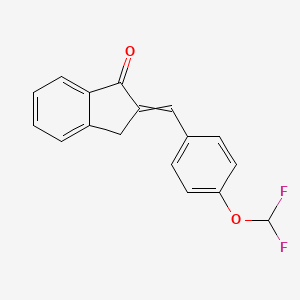 2-((4-Difluoromethoxyphenyl)methylene)indan-1-one