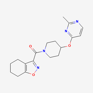 (4-((2-Methylpyrimidin-4-yl)oxy)piperidin-1-yl)(4,5,6,7-tetrahydrobenzo[d]isoxazol-3-yl)methanone