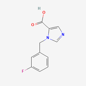 molecular formula C11H9FN2O2 B2985977 1-(3-氟苄基)-1H-咪唑-5-甲酸 CAS No. 1439897-63-8