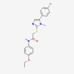 2-((5-(4-chlorophenyl)-1-methyl-1H-imidazol-2-yl)thio)-N-(4-ethoxyphenyl)acetamide