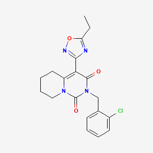 2-(2-chlorobenzyl)-4-(5-ethyl-1,2,4-oxadiazol-3-yl)-5,6,7,8-tetrahydro-1H-pyrido[1,2-c]pyrimidine-1,3(2H)-dione