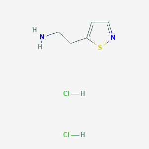 molecular formula C5H10Cl2N2S B2986015 2-(1,2-噻唑-5-基)乙-1-胺二盐酸盐 CAS No. 2095409-66-6