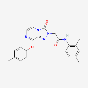 molecular formula C23H23N5O3 B2986031 N-mesityl-2-(3-oxo-8-(p-tolyloxy)-[1,2,4]triazolo[4,3-a]pyrazin-2(3H)-yl)acetamide CAS No. 1251621-22-3