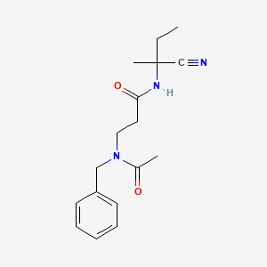 molecular formula C17H23N3O2 B2986032 3-(N-benzylacetamido)-N-(1-cyano-1-methylpropyl)propanamide CAS No. 1311517-73-3