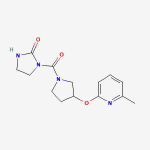 1-(3-((6-Methylpyridin-2-yl)oxy)pyrrolidine-1-carbonyl)imidazolidin-2-one