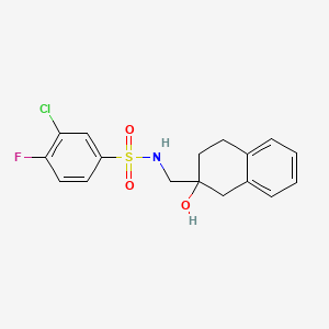 3-chloro-4-fluoro-N-((2-hydroxy-1,2,3,4-tetrahydronaphthalen-2-yl)methyl)benzenesulfonamide