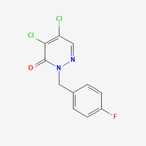 4,5-dichloro-2-(4-fluorobenzyl)pyridazin-3(2H)-one
