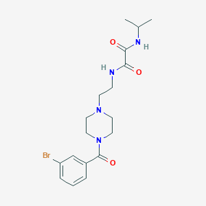 molecular formula C18H25BrN4O3 B298606 N~1~-{2-[4-(3-bromobenzoyl)-1-piperazinyl]ethyl}-N~2~-isopropylethanediamide 
