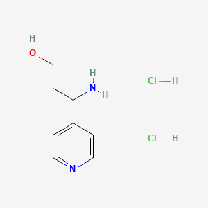 3-Amino-3-(pyridin-4-yl)propan-1-ol dihydrochloride