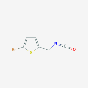 molecular formula C6H4BrNOS B2986069 2-Bromo-5-(isocyanatomethyl)thiophene CAS No. 1340042-19-4