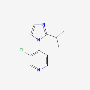 3-Chloro-4-(2-propan-2-ylimidazol-1-yl)pyridine
