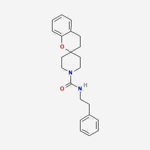 molecular formula C22H26N2O2 B2986088 N-苯乙基螺[色满-2,4'-哌啶]-1'-甲酰胺 CAS No. 1421477-07-7