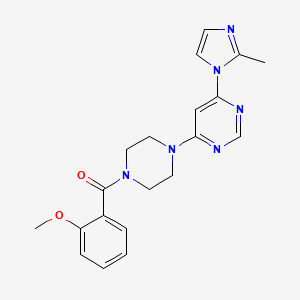 (2-methoxyphenyl)(4-(6-(2-methyl-1H-imidazol-1-yl)pyrimidin-4-yl)piperazin-1-yl)methanone