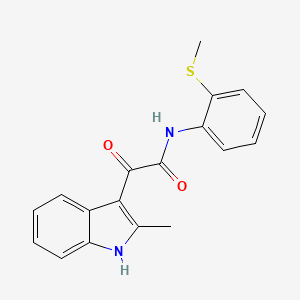 2-(2-methyl-1H-indol-3-yl)-N-(2-(methylthio)phenyl)-2-oxoacetamide