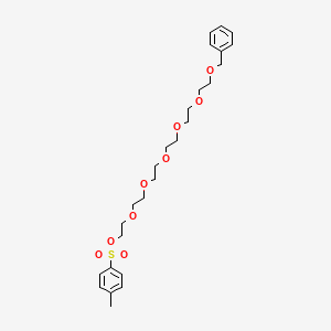 molecular formula C26H38O9S B2986102 2-[2-[2-[2-[2-(2-phenylmethoxyethoxy)ethoxy]ethoxy]ethoxy]ethoxy]ethyl 4-methylbenzenesulfonate CAS No. 129086-11-9