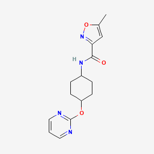 5-methyl-N-((1r,4r)-4-(pyrimidin-2-yloxy)cyclohexyl)isoxazole-3-carboxamide
