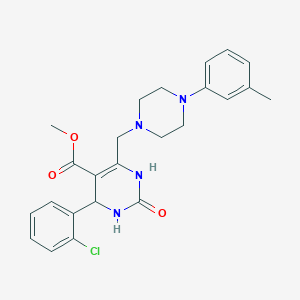Methyl 4-(2-chlorophenyl)-6-{[4-(3-methylphenyl)piperazin-1-yl]methyl}-2-oxo-1,2,3,4-tetrahydropyrimidine-5-carboxylate