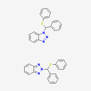 2-[Phenyl(phenylsulfanyl)methyl]-2H-1,2,3-benzotriazole, with 1-[phenyl(phenylsulfanyl)-methyl]-1H-1,2,3-benzitriazole regio-isomer