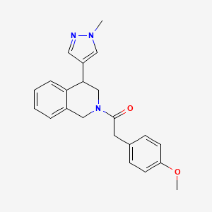 2-(4-methoxyphenyl)-1-(4-(1-methyl-1H-pyrazol-4-yl)-3,4-dihydroisoquinolin-2(1H)-yl)ethanone