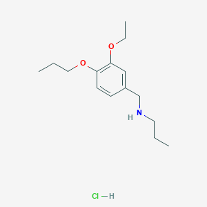 [(3-Ethoxy-4-propoxyphenyl)methyl](propyl)amine hydrochloride