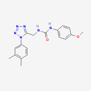1-((1-(3,4-dimethylphenyl)-1H-tetrazol-5-yl)methyl)-3-(4-methoxyphenyl)urea