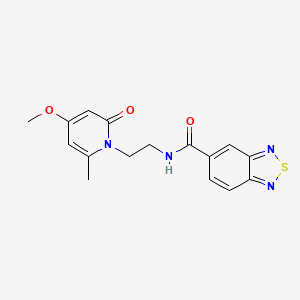 N-(2-(4-methoxy-6-methyl-2-oxopyridin-1(2H)-yl)ethyl)benzo[c][1,2,5]thiadiazole-5-carboxamide