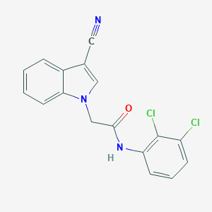 molecular formula C17H11Cl2N3O B298616 2-(3-cyano-1H-indol-1-yl)-N-(2,3-dichlorophenyl)acetamide 